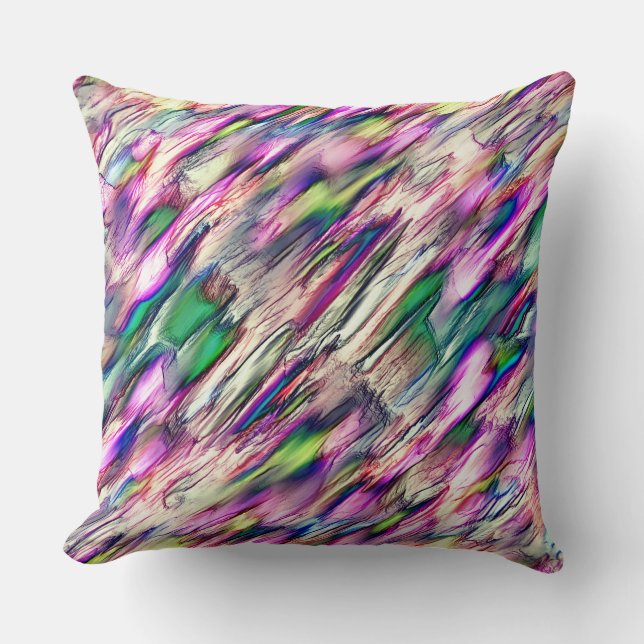 Almofada Simulando rocha ou estalagmite com cores inflamáve (Frente)