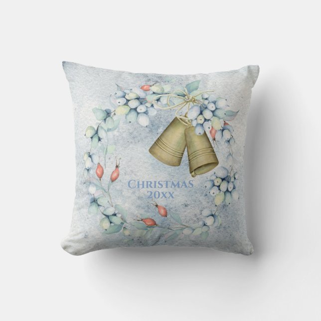 Almofada Sinais de Natal Elegante Personalização Russa da V (Frente)