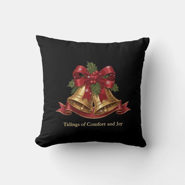 Almofada Sinais de Natal Tradicionais & Cumprimentos de Fer (Frente)