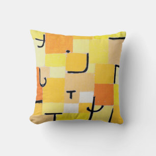 Almofada Sinais em amarelo, Paul Klee