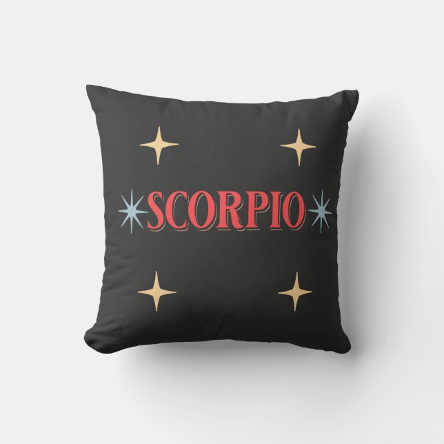 Almofada Sinal Astrológico Scorpio (Frente)