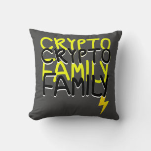 Almofada Sinal de Energia da Família Cripto Funky