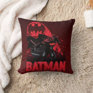 Almofada Sinal de Morcego Vermelho do Batman