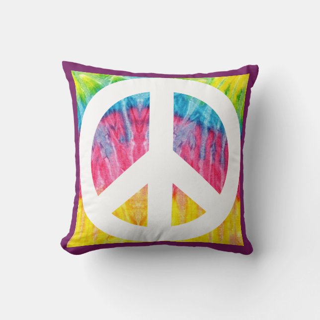 Almofada Sinal de paz Hippy Cushion (Frente)