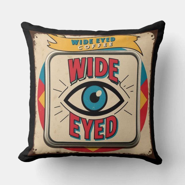 Almofada Sinal de propaganda de co-metal com café eado larg (Frente)