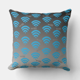 Almofada Sinal Wifi Azul