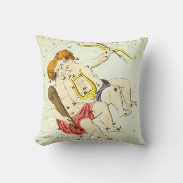 Almofada Sinal Zodíaco: Gemini (Frente)