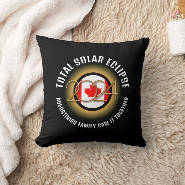 Almofada Sinalizador CANADÁ 2024 TOTAL ECLIPSE Souvenir (Cobertor)