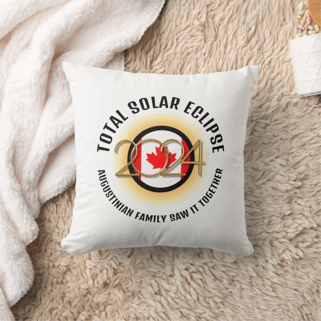 Almofada Sinalizador CANADÁ 2024 TOTAL ECLIPSE Souvenir (Cobertor)
