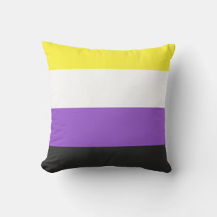 Almofada Sinalizador Enby (Orgulho Não-Binário)