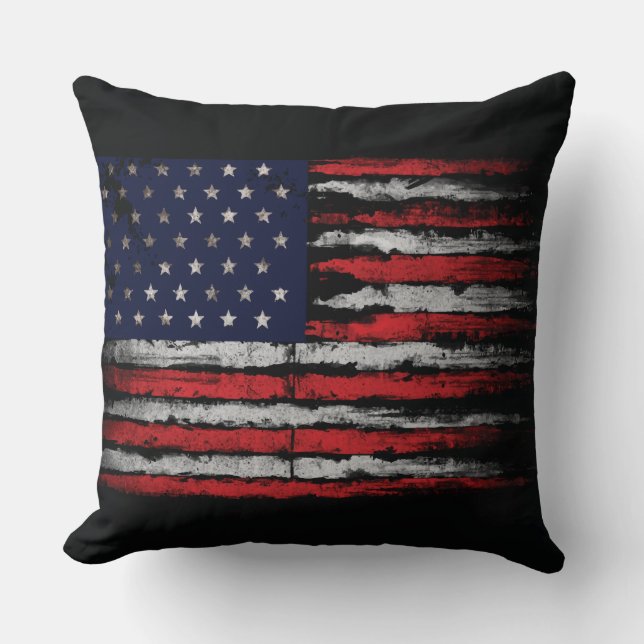 Almofada Sinalizador Grunge U.S.A (Frente)