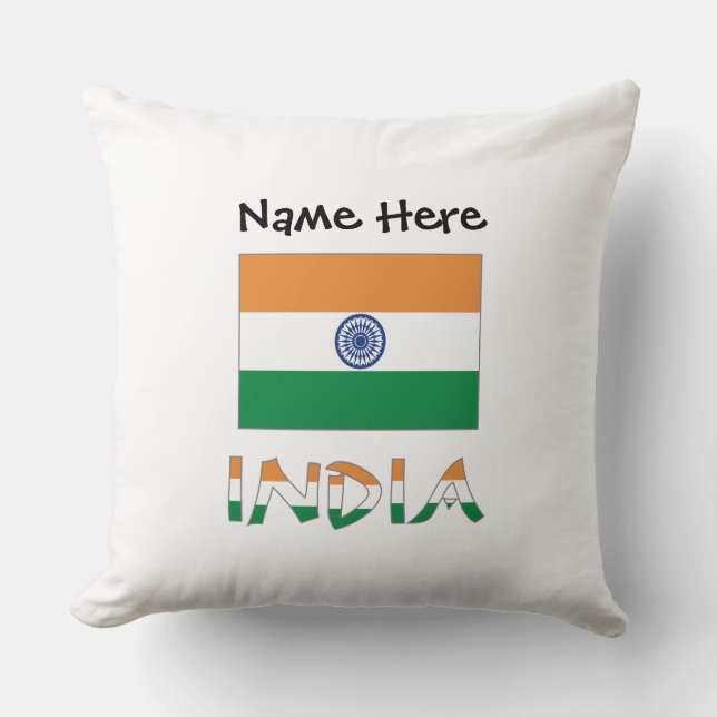 Almofada Sinalizador Indiano Personalizado (Frente)