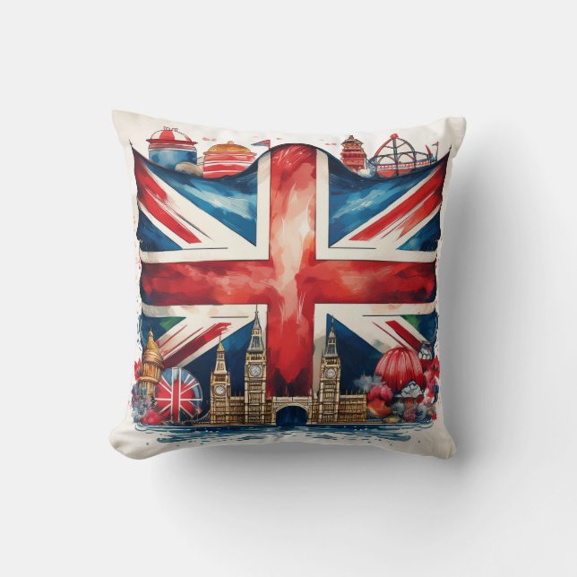 Almofada Sindicato Britânico Jack Design Cushion (Frente)