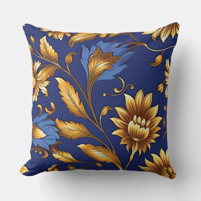 Almofada Sinfonia Botânica Sapphire Starlit (Frente)