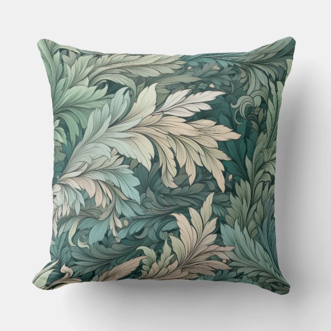 Almofada Sinfonia da Flora Glacial Botânica de inverno (Frente)