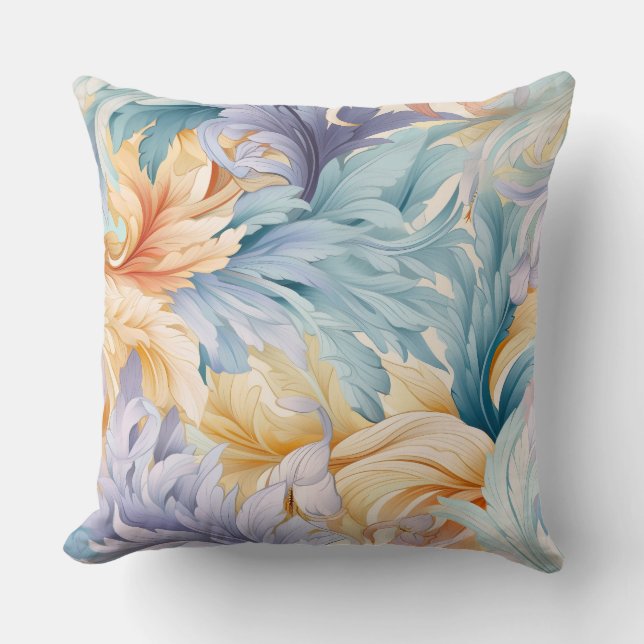 Almofada Sinfonia da Flora Glacial Botânica de inverno (Frente)