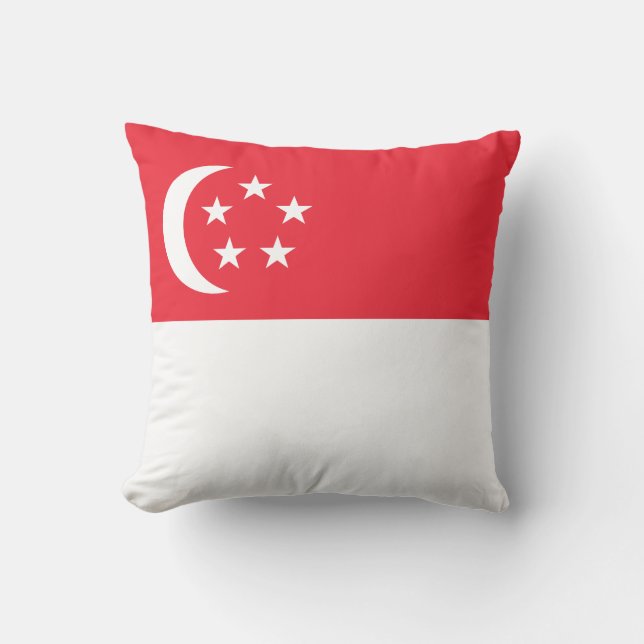 Almofada Singapore Flag (Frente)