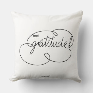 Almofada Sinta GRATITUDE - Nuvens Negrito