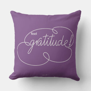 Almofada Sinta GRATITUDE - Nuvens Negrito - W