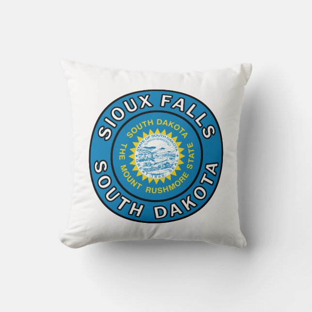 Almofada Sioux Falls South Dakota (Frente)