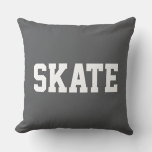 Almofada SKATE Negrito Atlética Texto Branco em Cinza Moder