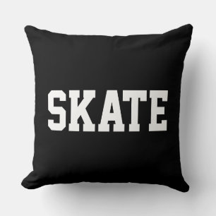 Almofada SKATE Negrito Atlética Texto Branco em Preto Moder