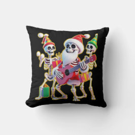 Almofada **Skeleton 3D Christm Santa Party – Funnyas Skelet