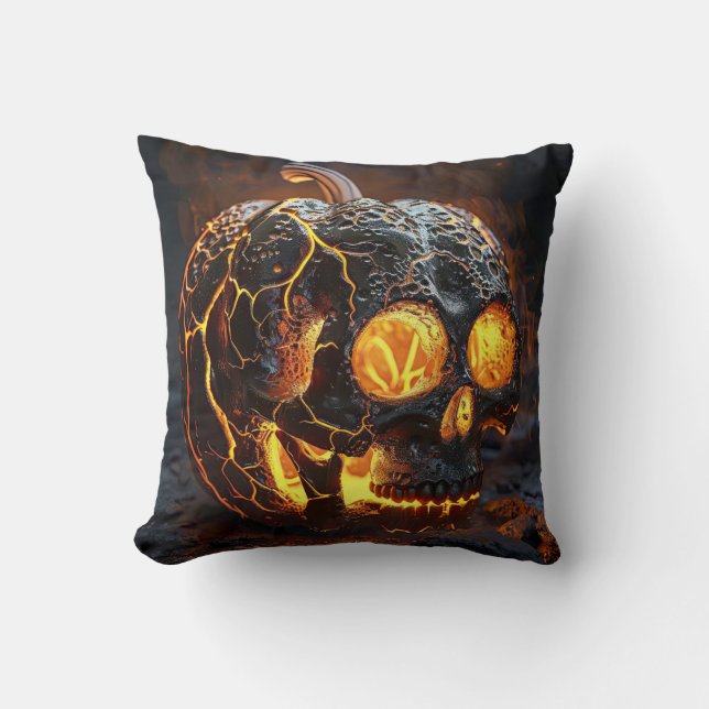 Almofada Skeleton Jack-O-Lanterna (Frente)
