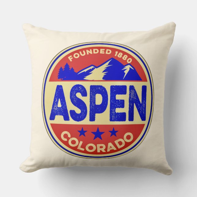 Almofada Ski Aspen Throw Pillow (Frente)