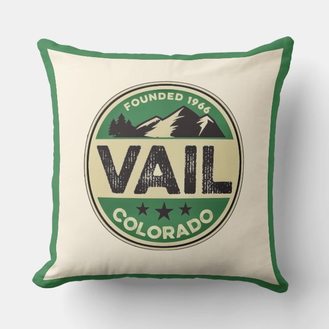 Almofada Ski Vail Throw Pillow (Frente)
