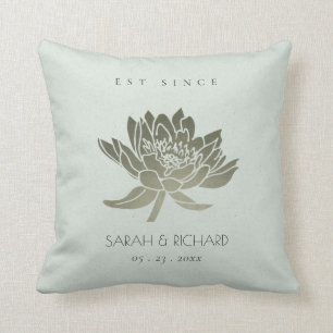 ALMOFADA SKY BLUE SILVER LOTUS GLAMOROUS SALVE O PRESENTE D