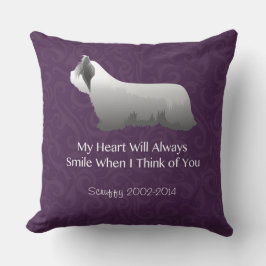 Almofada Skye Terrier Pensando em você Design