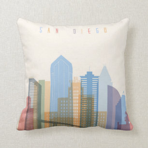 Almofada Skyline Cidade de San Diego