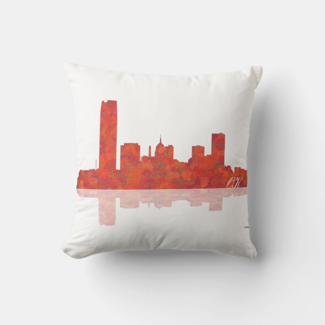 Almofada SKYLINE do OKLAHOMA CITY - travesseiro decorativo (Frente)