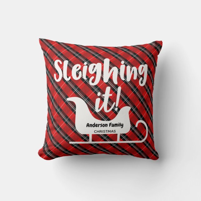 Almofada Sleighted It Christmas (Frente)