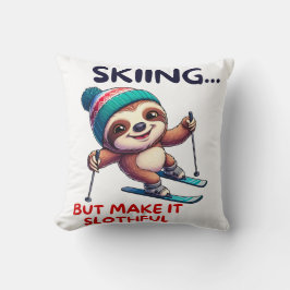 Almofada Sloth Ski Winter Sports