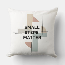 Almofada Small Steps Matter Modern