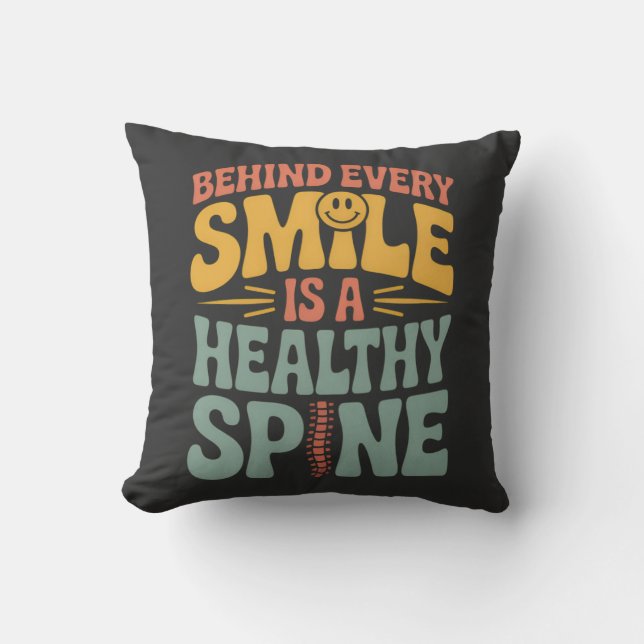 Almofada Smile Healthy Spine Chiropractor Cote Design (Frente)