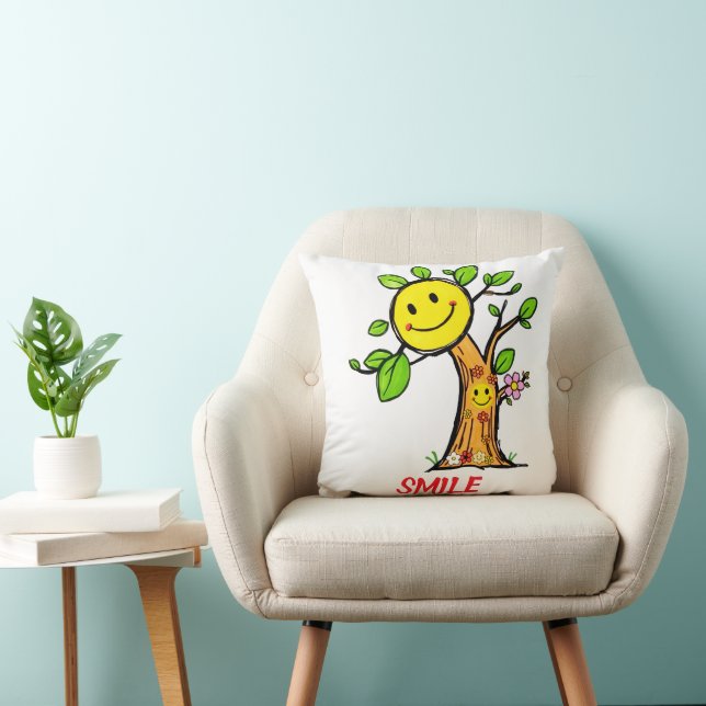 Almofada "Smile Tree" - Víblias Positivas (Cadeira)
