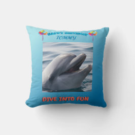 Almofada Smiling Dolphin Birthday