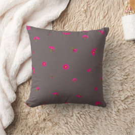 Almofada Smoky Mauve Japanese Red Cosmos Floral Pattern