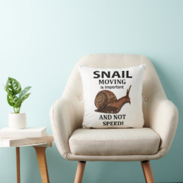 Almofada Snail Animal Quote Typografia Snail
