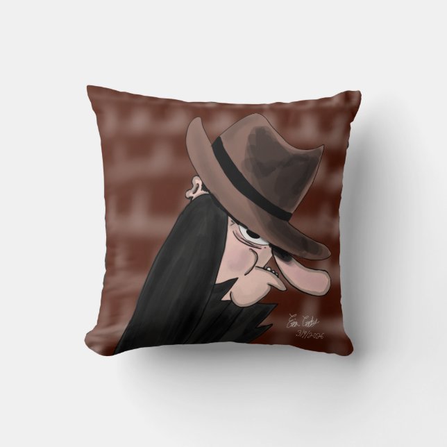 Almofada Sneaky villain cartoon character (Frente)