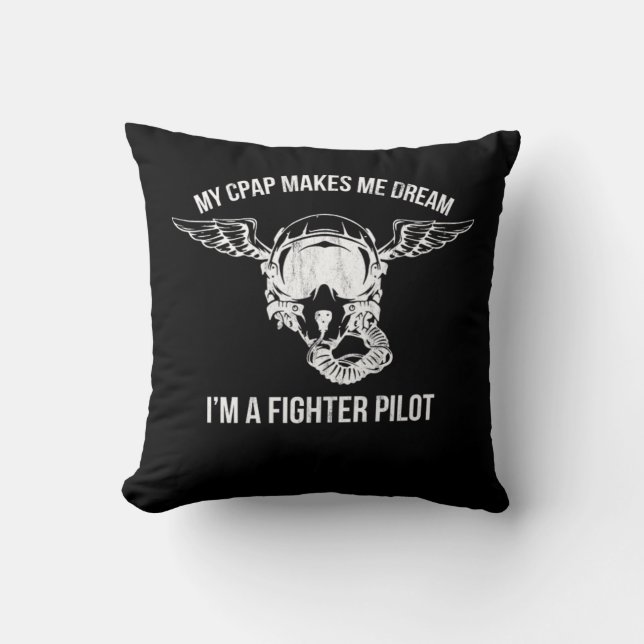 Almofada Snoring Cpap As A Fighter Pilot Mask Funny  (Frente)