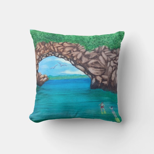 Almofada Snorkeling no Paraíso (Frente)