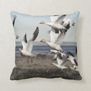 Almofada Snow Geese Voadora