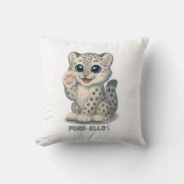Almofada Snow leopard - Purr-ello
