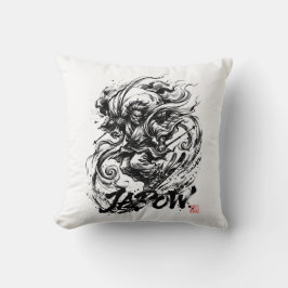 Almofada Snowboard Brush Art - Skier Fujin God