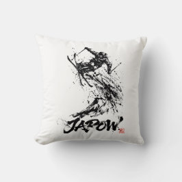 Almofada Snowboard Brush Art - Skier jump