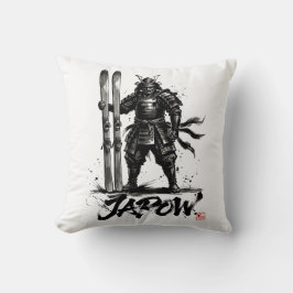 Almofada Snowboard Brush Art - Standing Samurai Ski